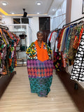 Sika Boubou Maxi Patchwork with ASOKE Details