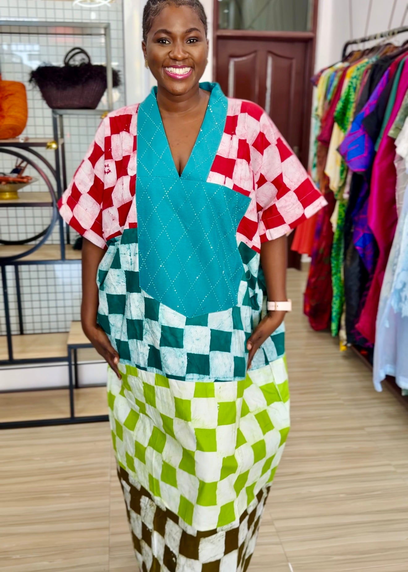 Sika Boubou Maxi Patchwork