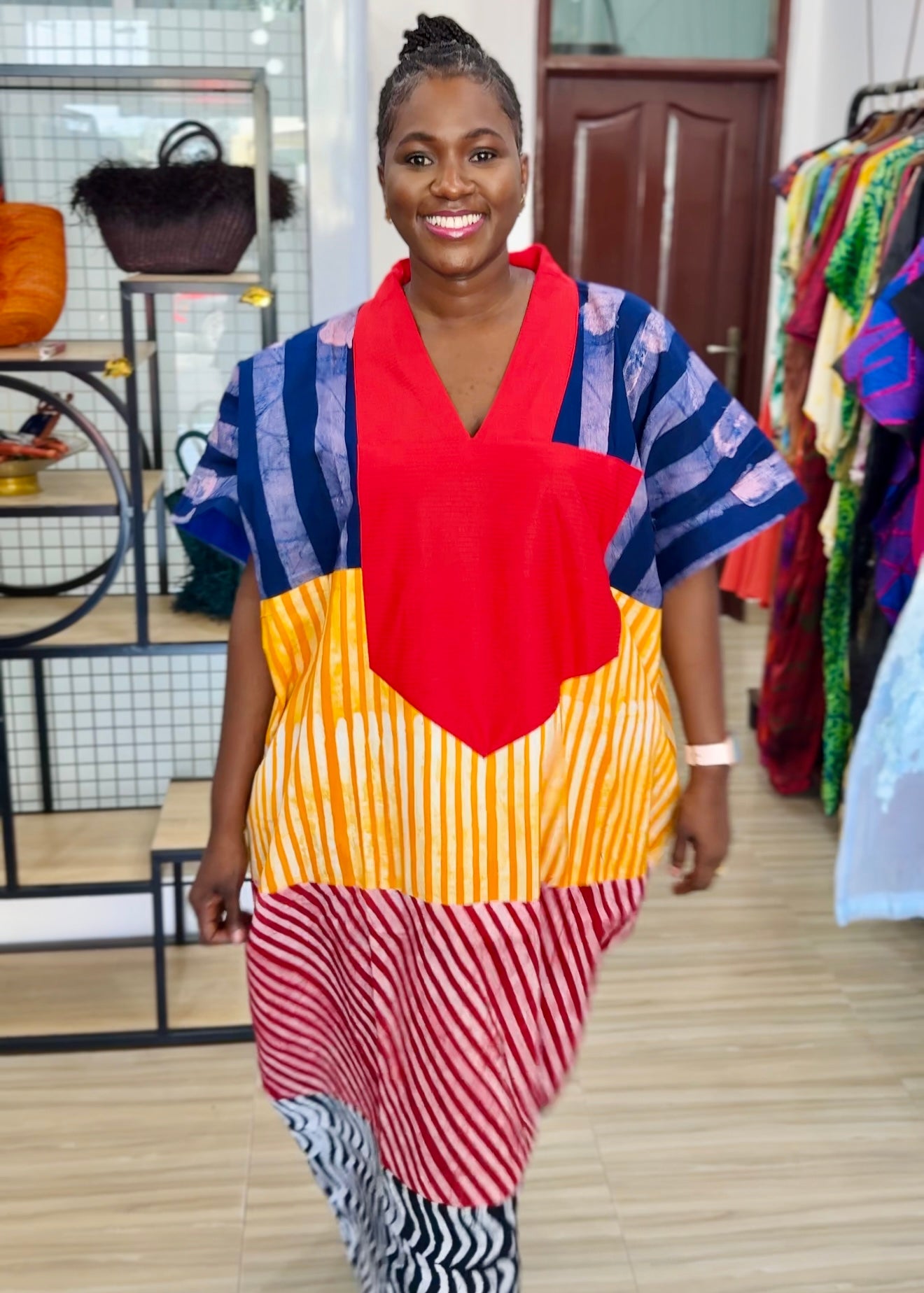 Sika Boubou Maxi Patchwork