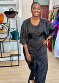 Draw String Boubou With Inner Belt