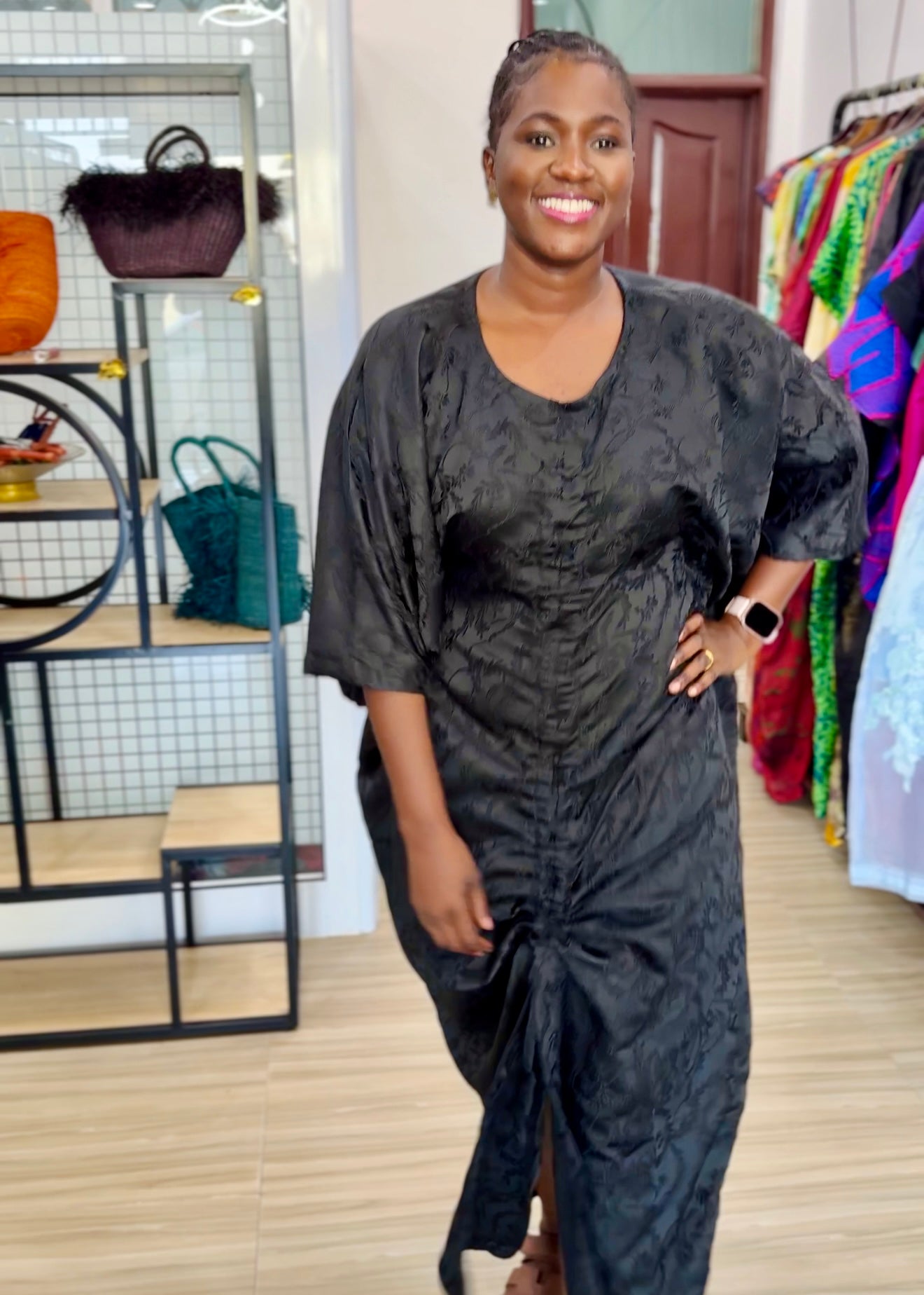 Draw String Boubou With Inner Belt