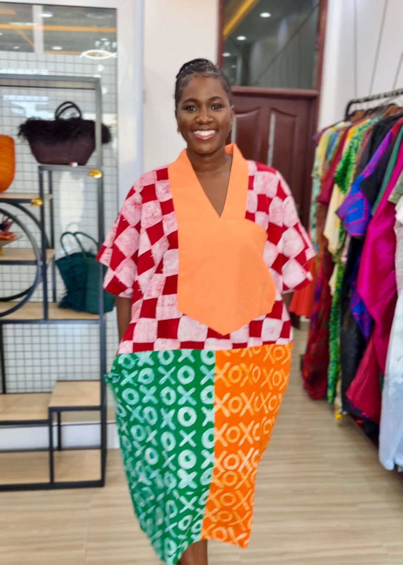 Sika Boubou Midi Patchwork