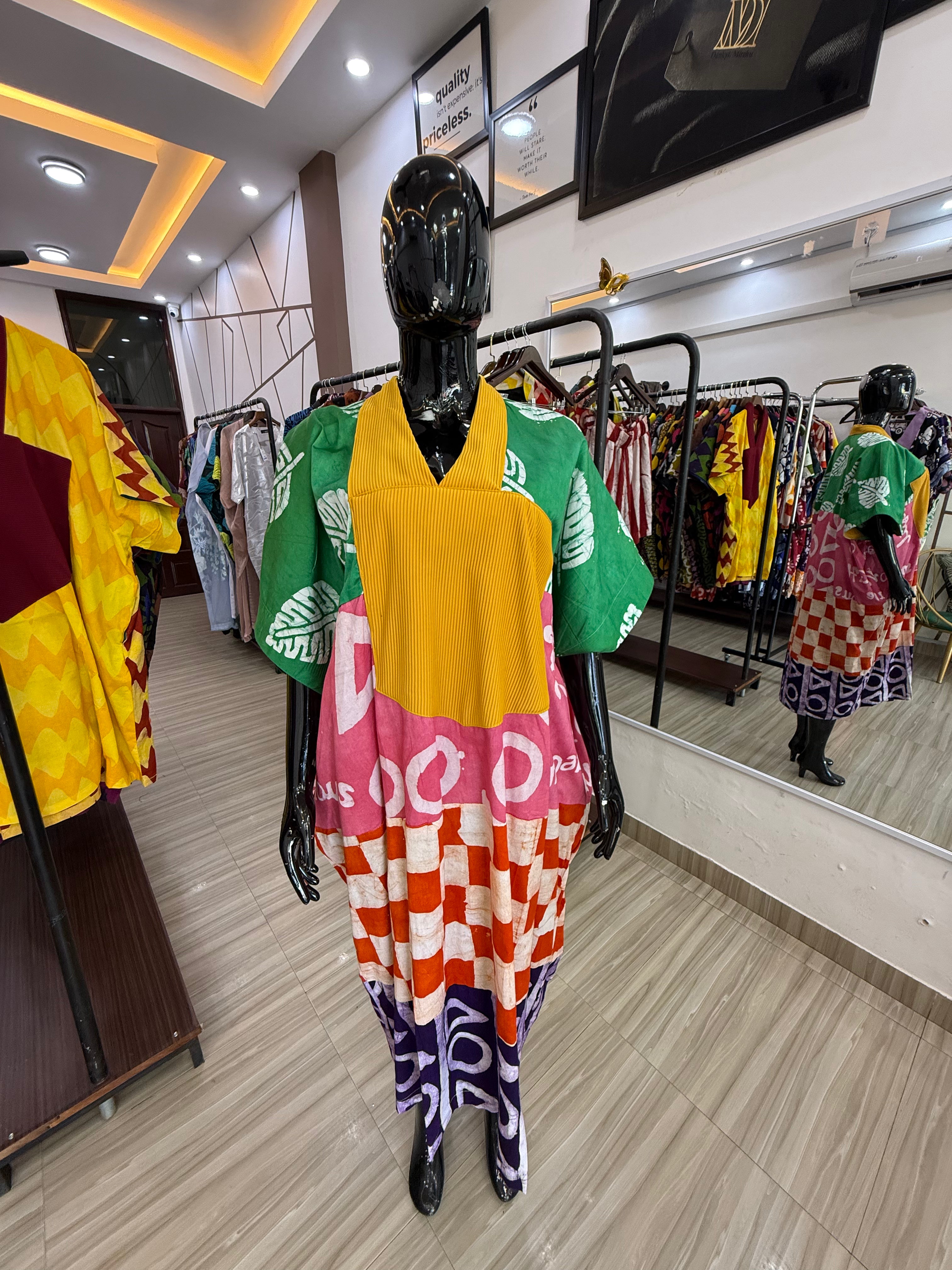 Sika Boubou Midi Patchwork