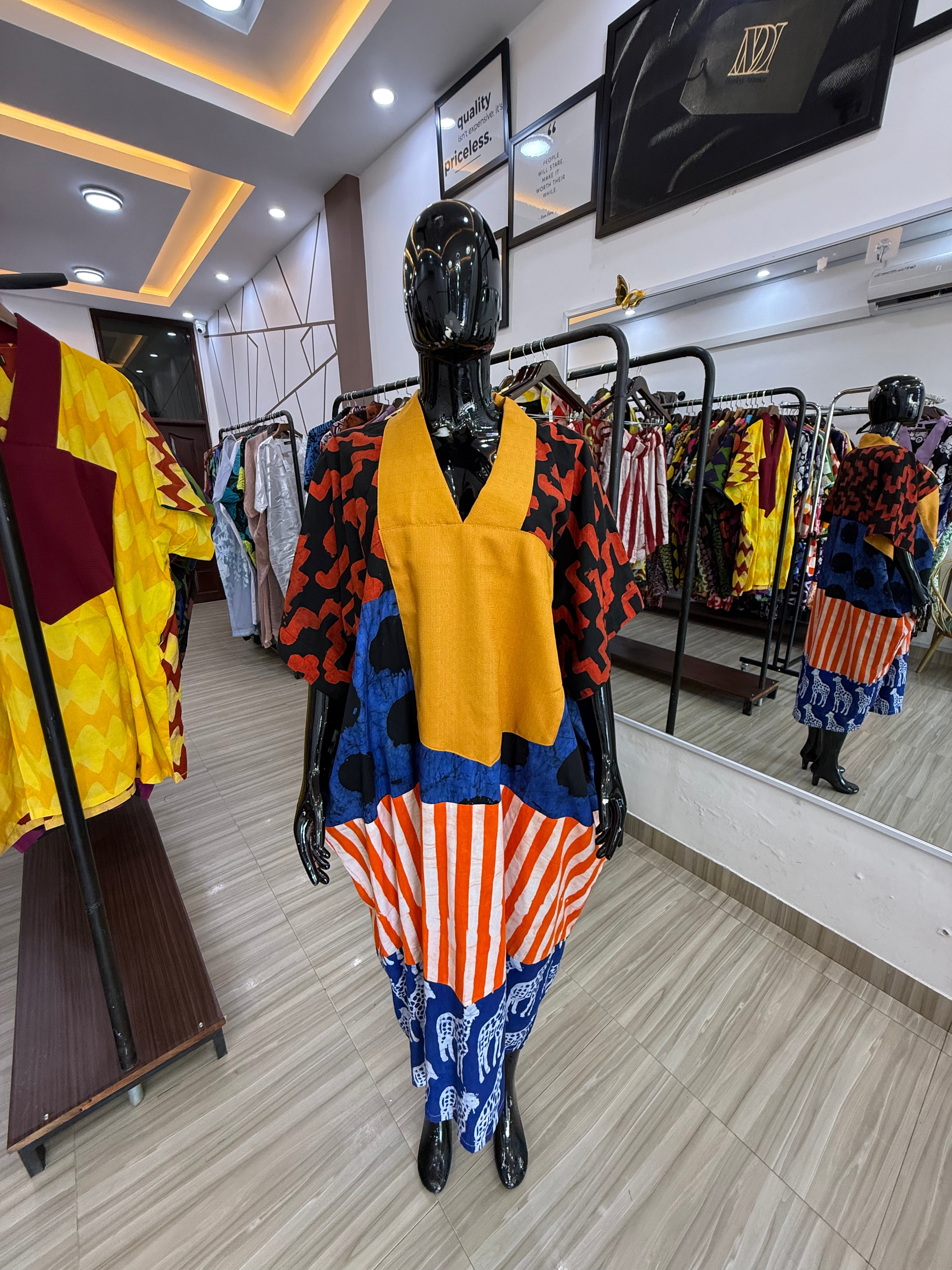 Sika Boubou Midi Patchwork