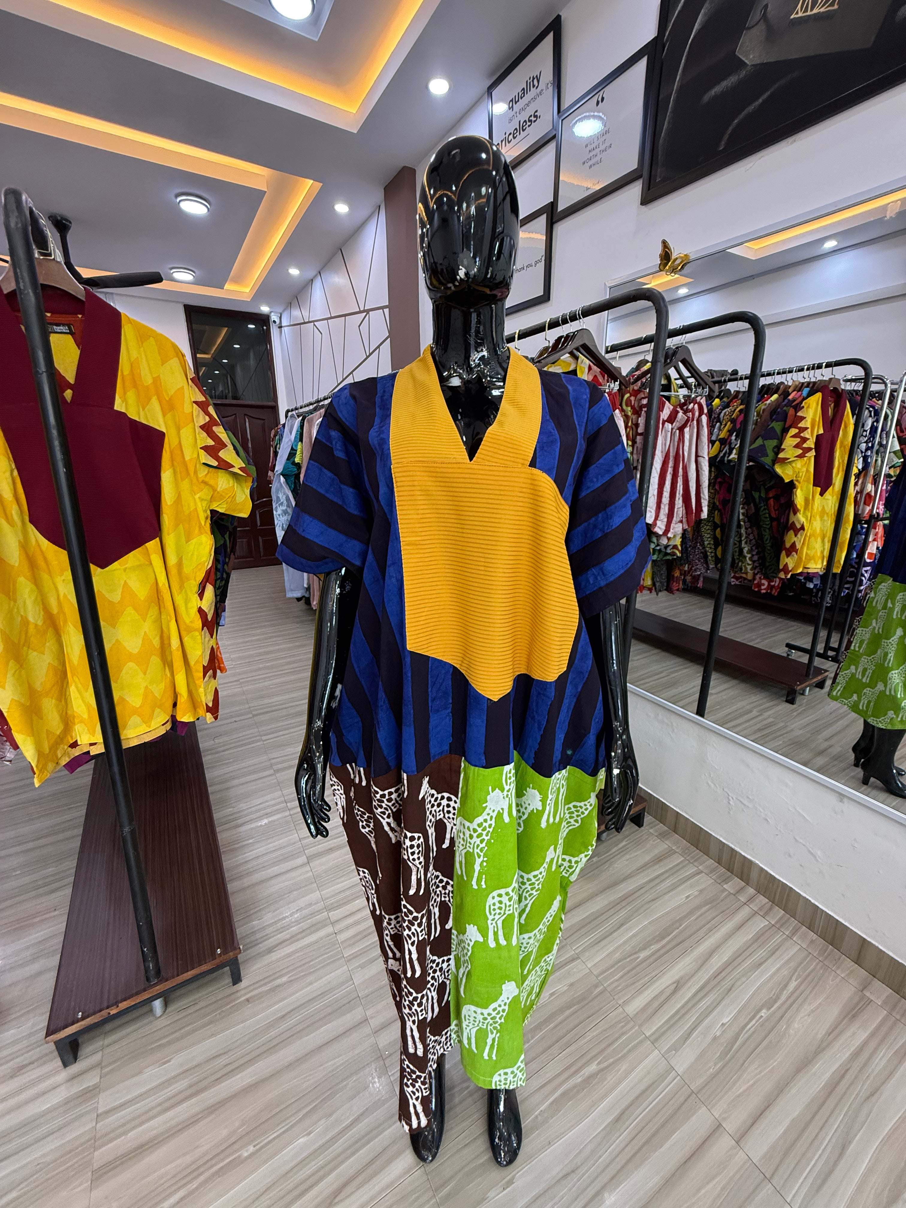 Sika Boubou Midi Patchwork
